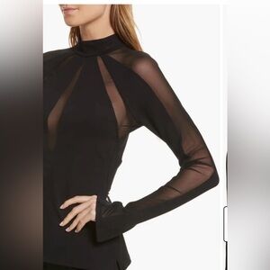 Free People Monarch Mesh Inset Top